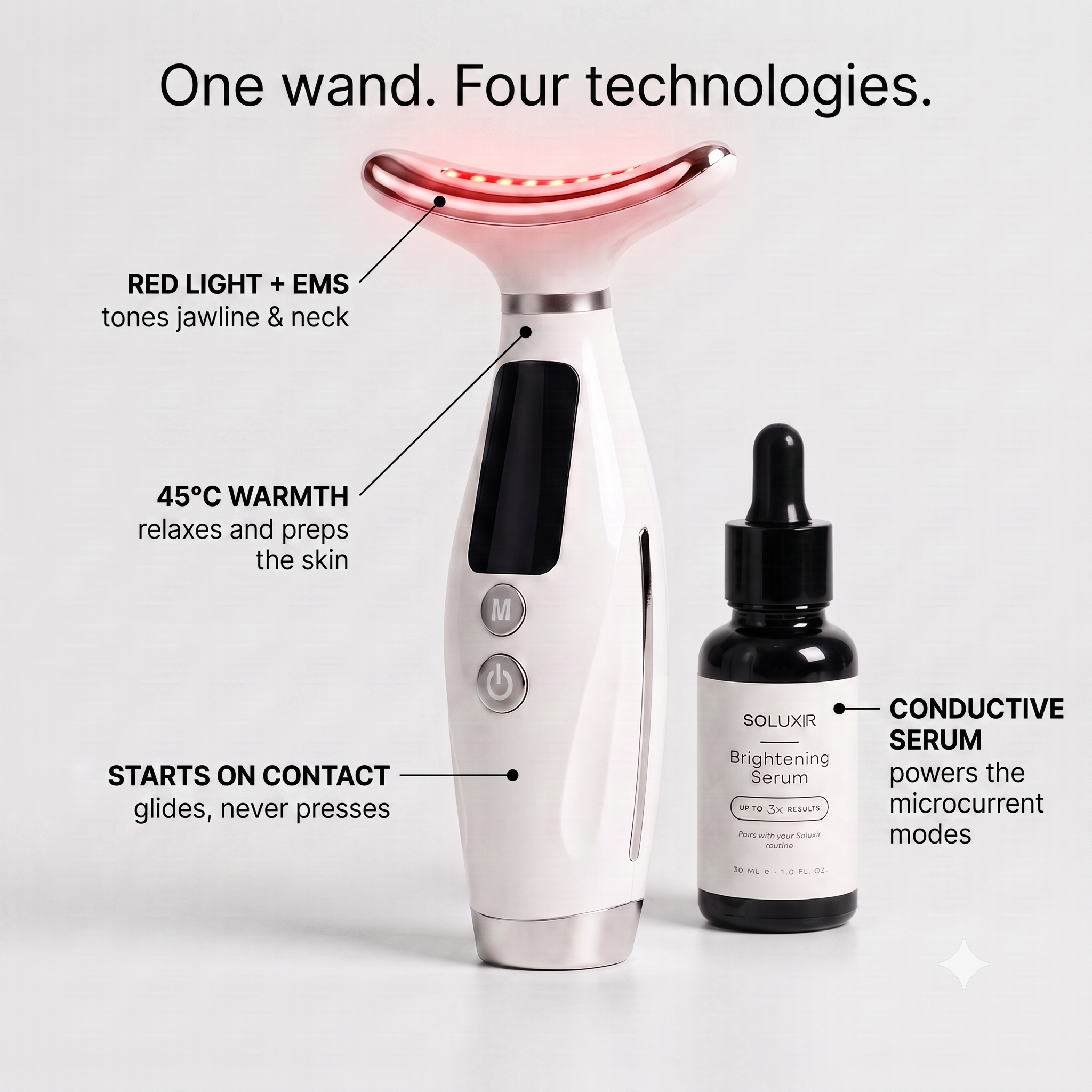 Red Light & Microcurrent Face & Neck Wand