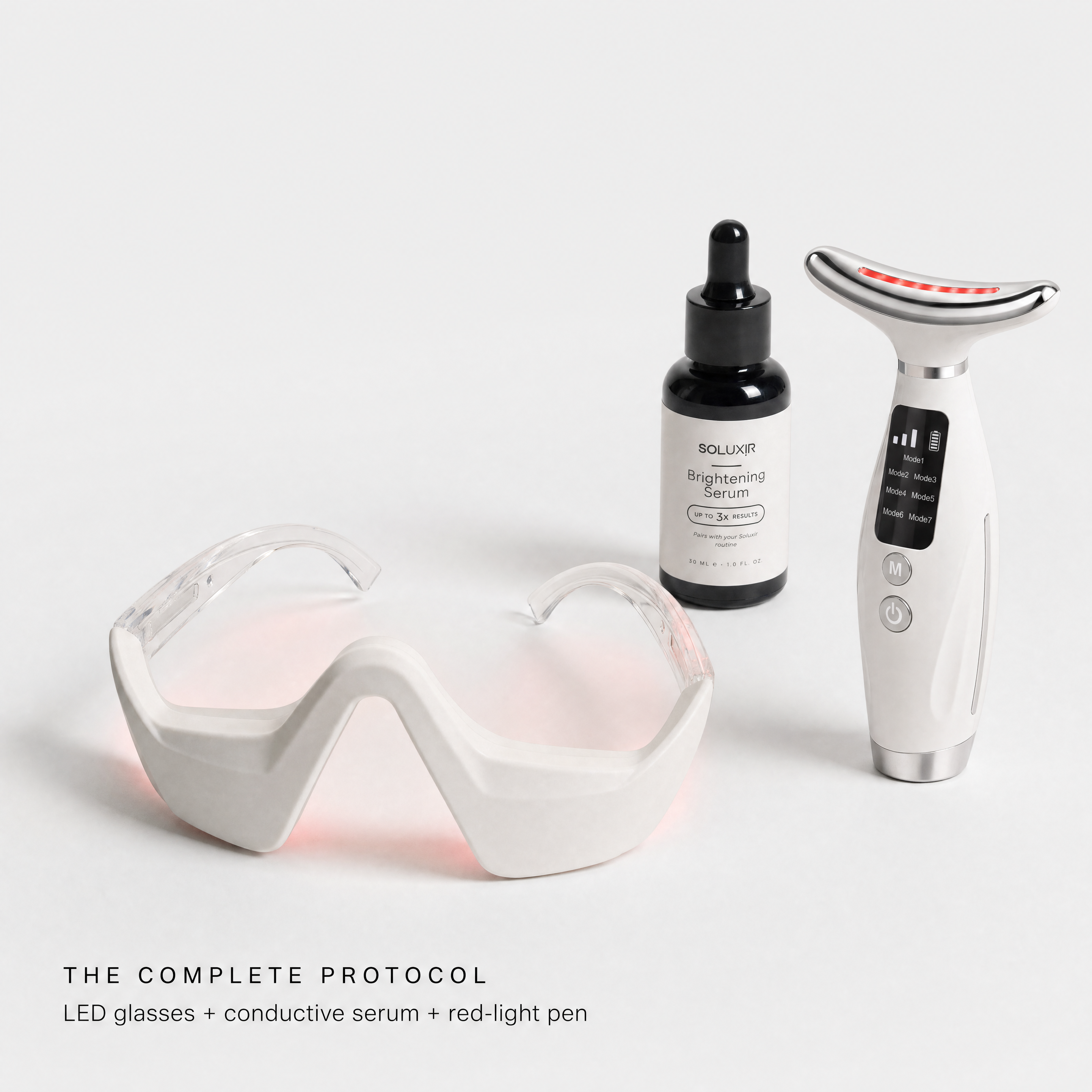 Red Light Therapy & Microcurrent Under-Eye Glasses