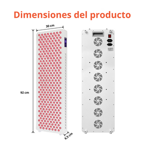 Panel Soluxirnova Titan de terapia de luz roja, ideal para tratamientos de salud y bienestar con tecnología de última generación.