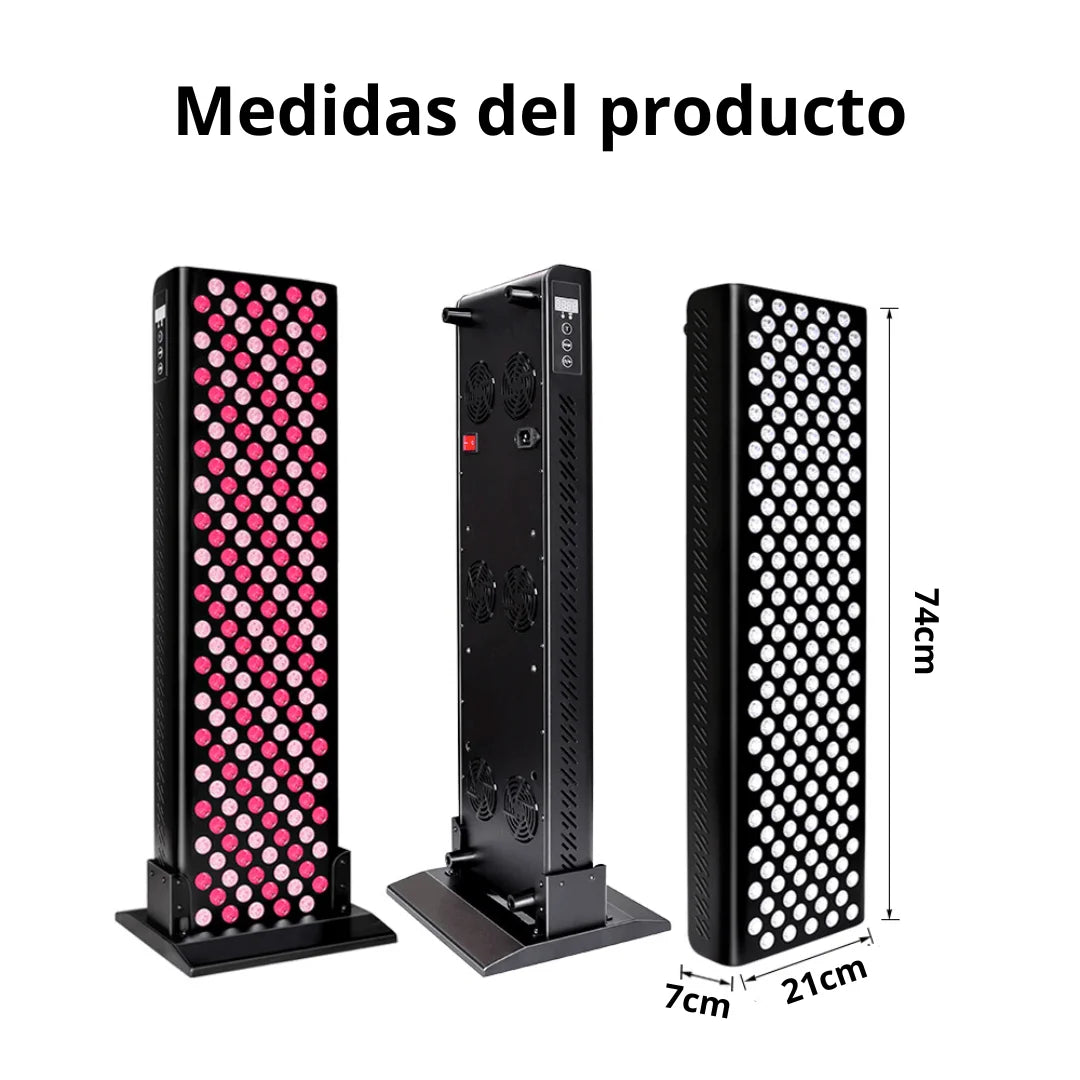 Lámpara Soluxir Pulse 180.4 para terapia de luz roja, diseñada para tratamientos rejuvenecedores y terapéuticos